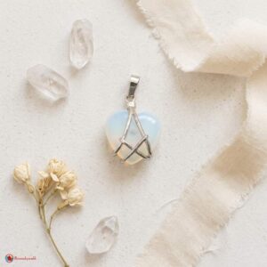 Opalite Small Heart Pendant