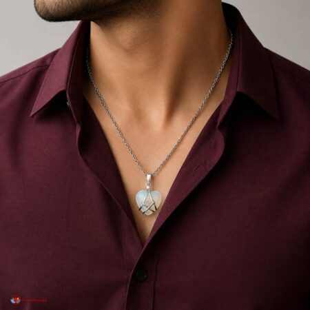 Opalite Small Heart Pendant