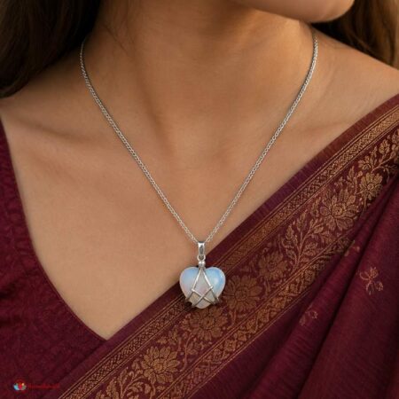 Opalite Small Heart Pendant