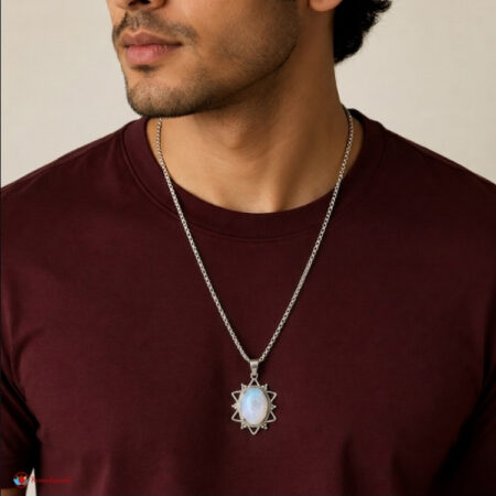 Opalite Star Frame Pendant