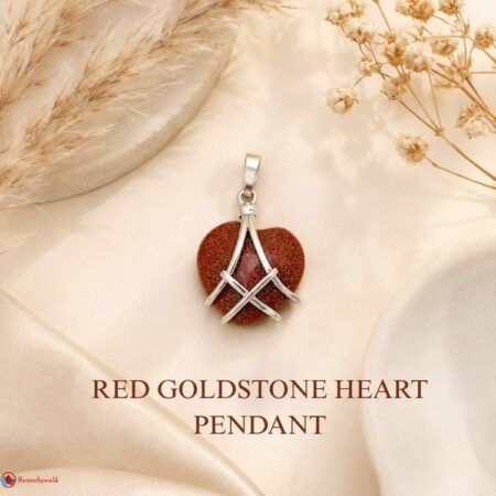 Red Goldstone Heart Pendant