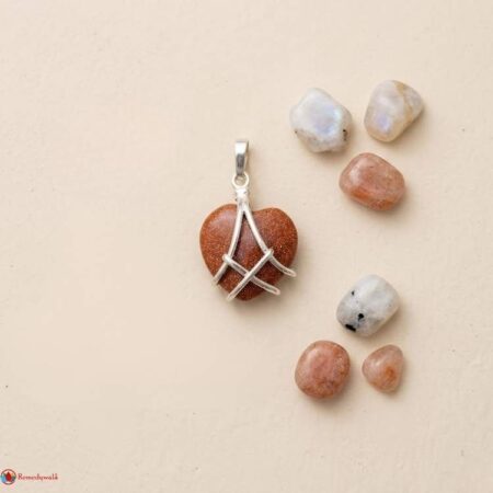 Red Goldstone Heart Pendant