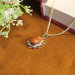 Red Goldstone Star Frame Pendant (3)