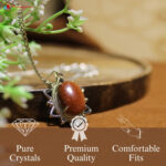 Red Goldstone Star Frame Pendant (3)