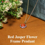 Red Jasper Flower Frame Pendant (5)