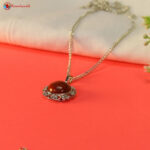 Red Jasper Flower Frame Pendant (5)