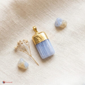 Selenite Cap Tumble Pendant