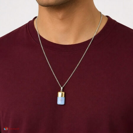 Selenite Cap Tumble Pendant