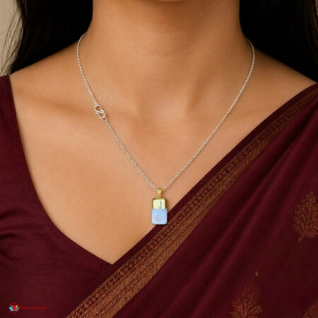 Selenite Cap Tumble Pendant