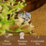 opalite heart shape pendant