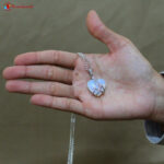 opalite heart shape pendant