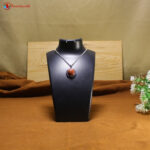 red goldstone flowe pendant (4)