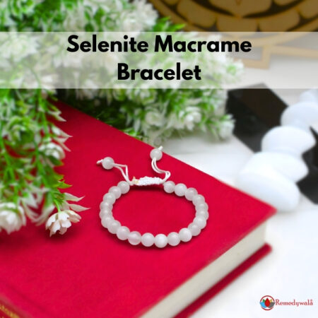 Selenite Macrame Bracelet