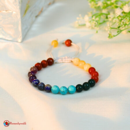 Seven Chakra Macrame Bracelet