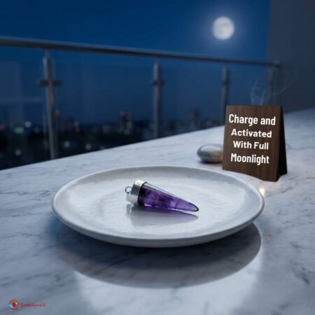 Amethyst Cone Polish Cap Pendant