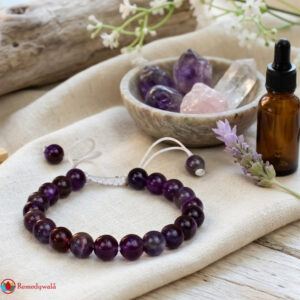 Amethyst Macrame Bracelet