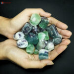 Multi Fluorite Hand Polish Tumble Stone (5)