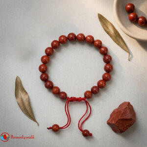 Red Jasper Macrame Bracelet