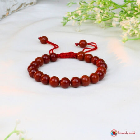 Red Jasper Macrame Bracelet