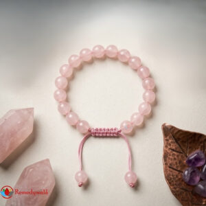 Rose Quartz Macrame Bracelet