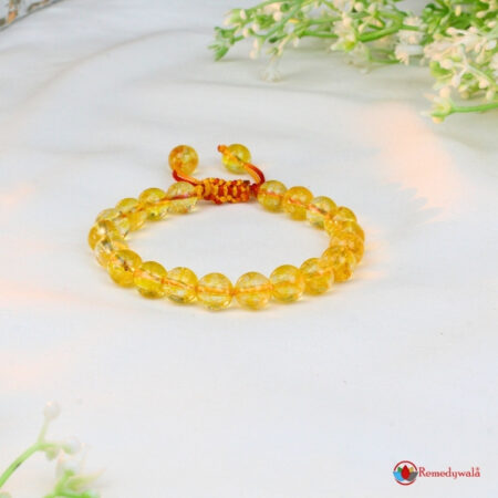 Citrine Macrame Bracelet