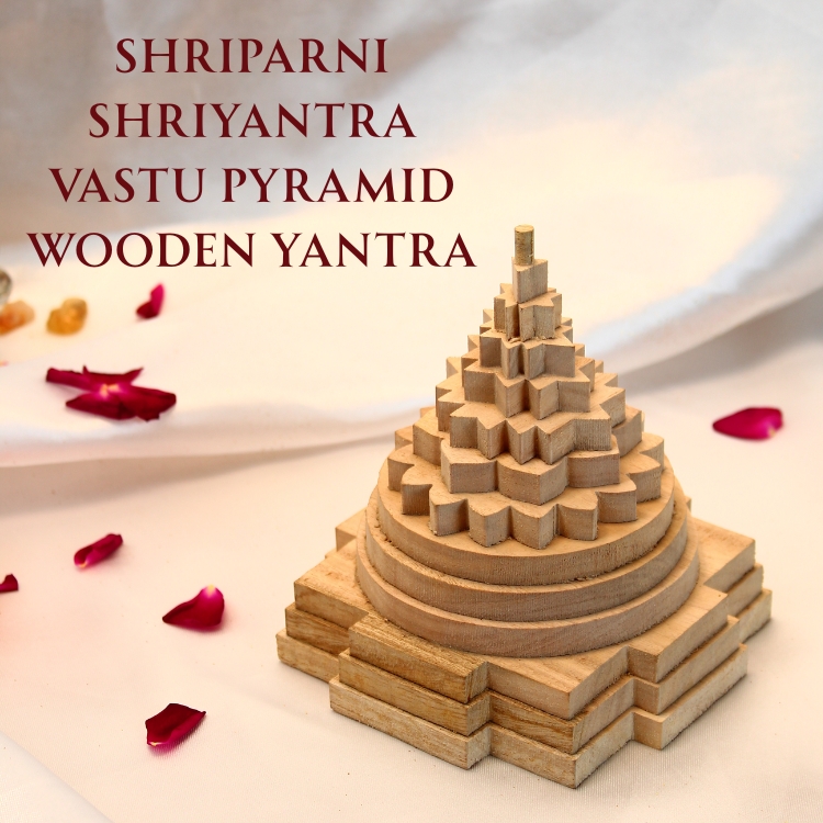 Shriparni Shriyantra Vastu Pyramid Wooden Yantra