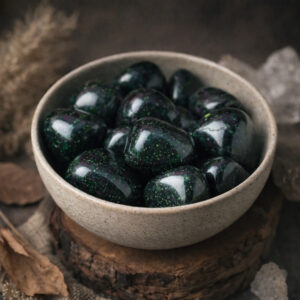 Green Goldstone Tumble Stone