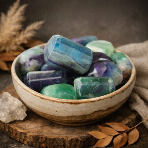 Multi Fluorite Tumble Stone
