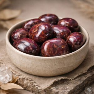 Red Garnet Big Size Tumble Stone-Gomed