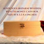Auspicious Sriparni Wooden Wealth Money Cash Box