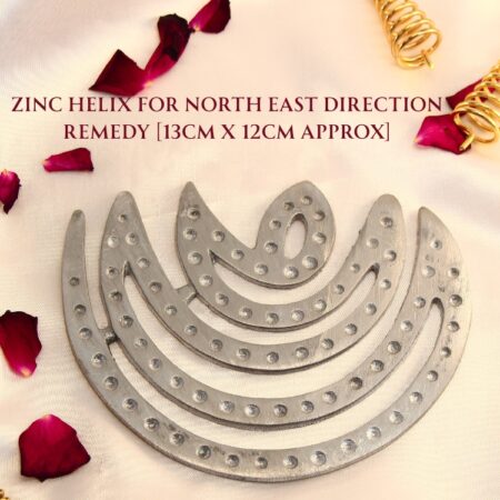 Zinc Helix for North East Direction Remedy [13CM X 12CM Approx]