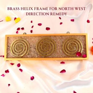 Brass Helix Frame For North West Direction Remedy