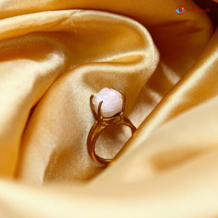 Clear Quartz Raw Stone Ring