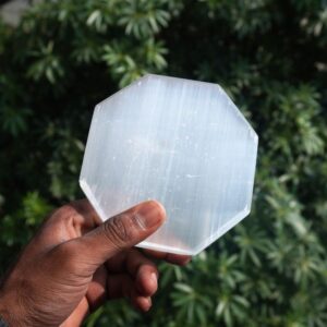 Selenite Pain Hexagon Plate