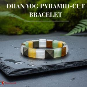Dhan Yog pyramid-cut bracelet