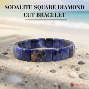 Sodalite Square Diamond Cut Bracelet