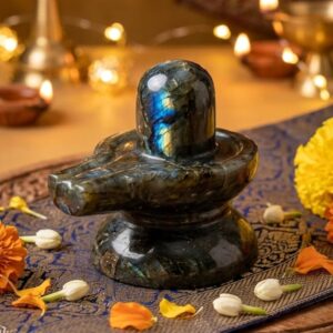 Natural Labradorite Shivling