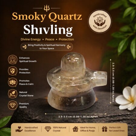 Natural Smoky Quartz Shivling