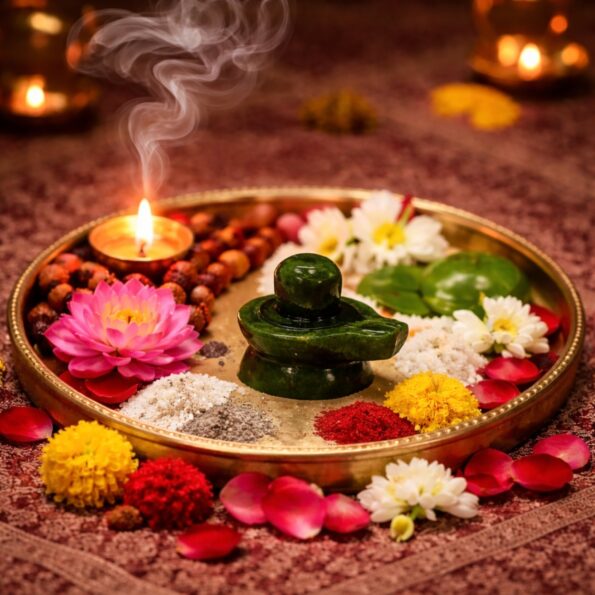 Natural Green Jade Shivling