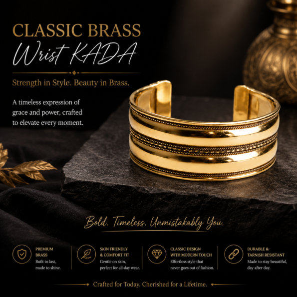 Classic Brass Wrist Kada