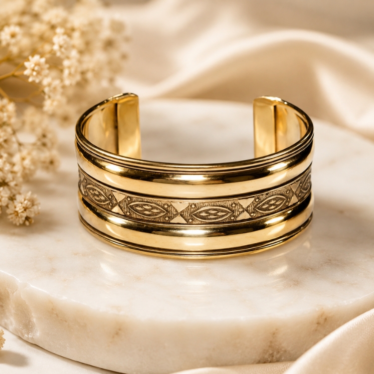Brass Elegance Kada