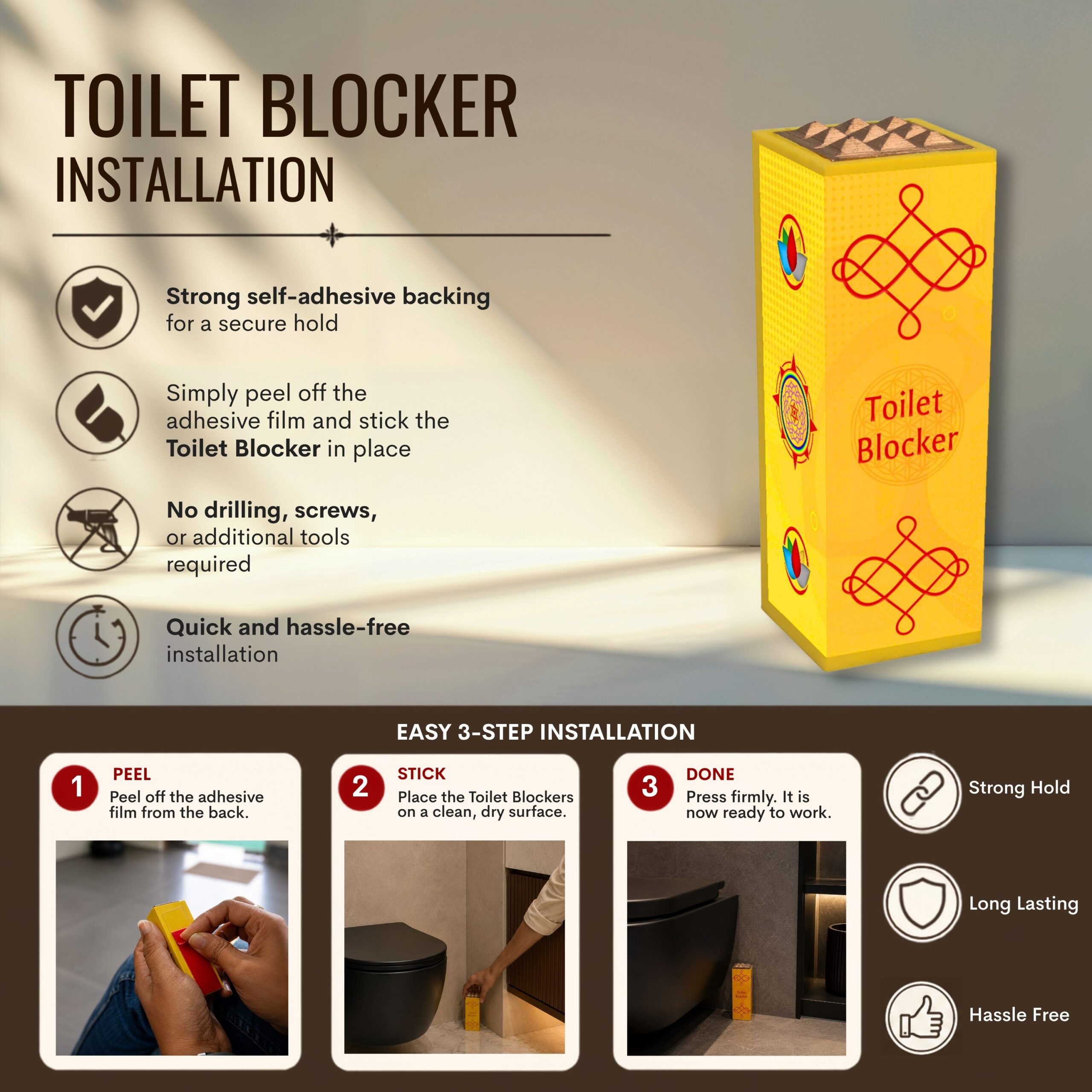 Remedywala Toilet Blocker