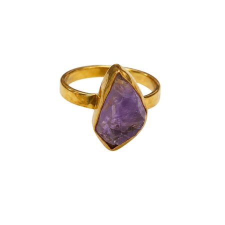 Amethyst Rough Stone Ring