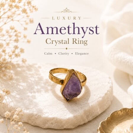 Amethyst Rough Stone Ring