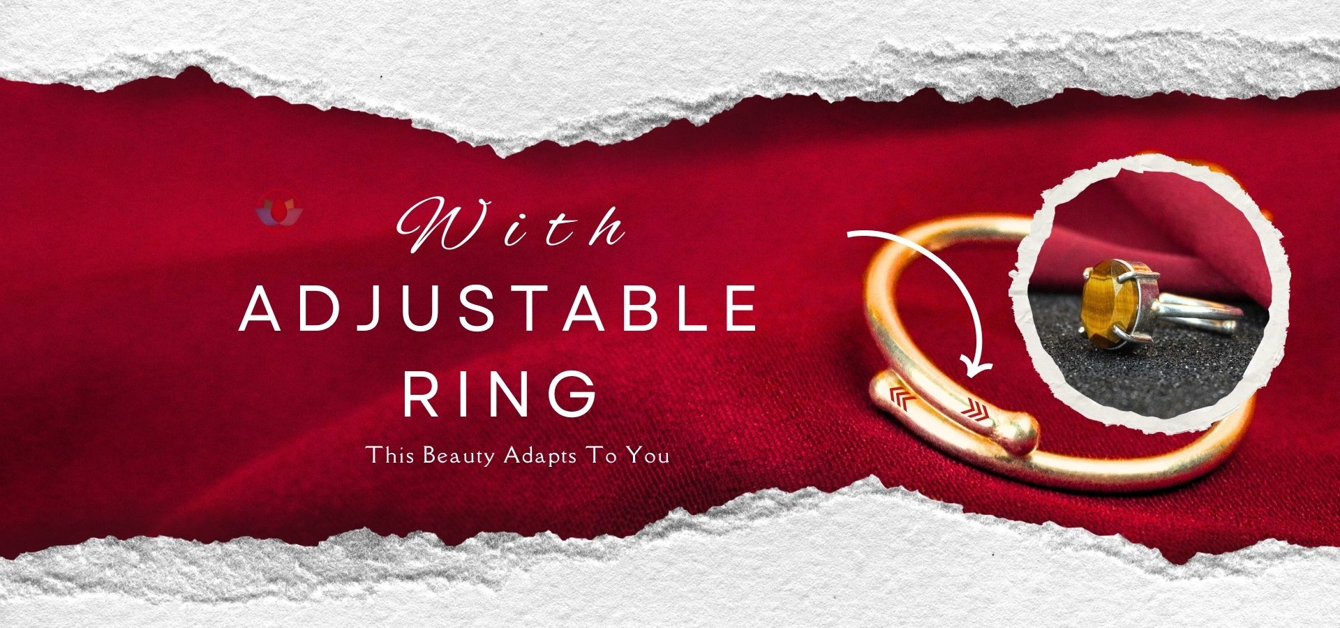Tiger Eye Diamond Cut Ring
