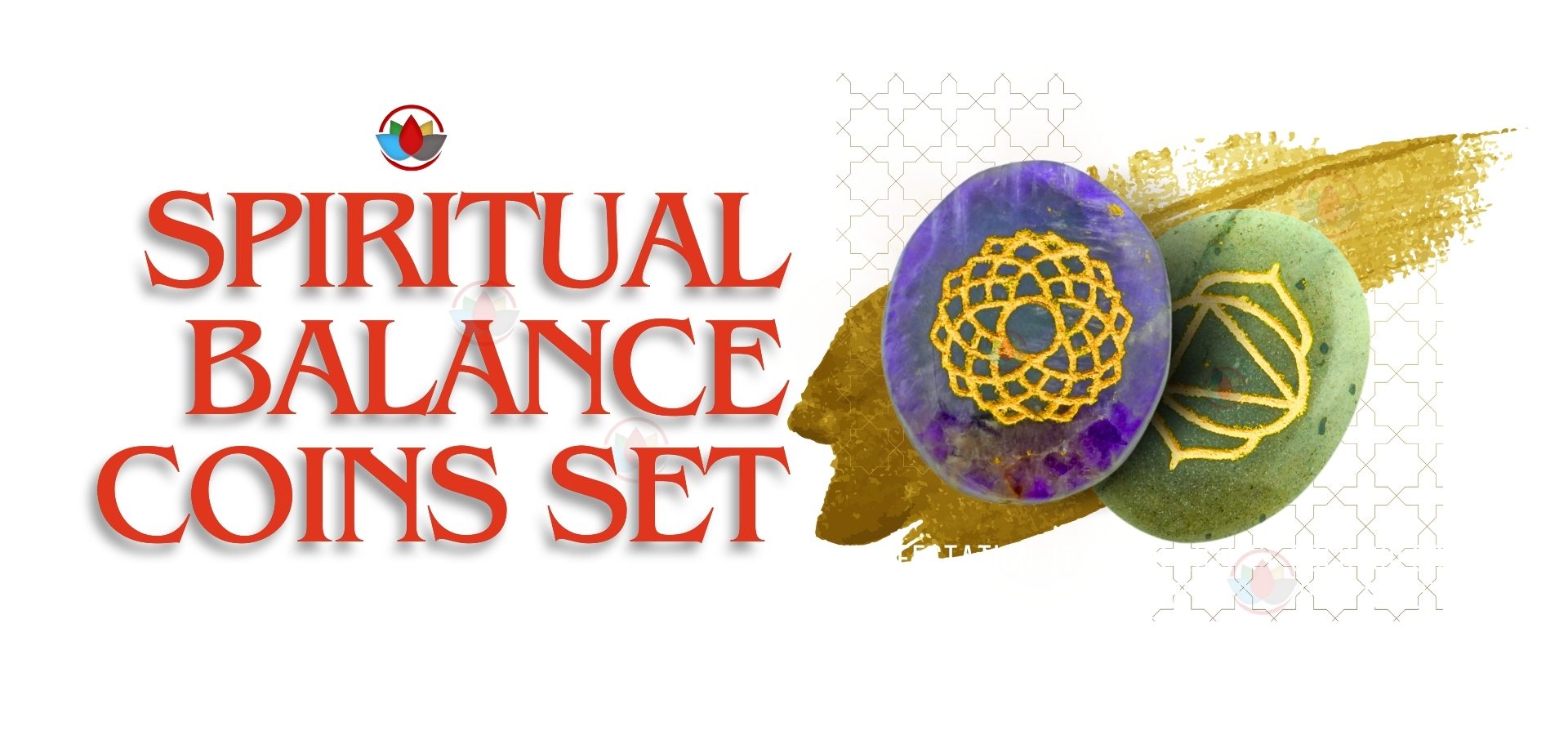 7 Chakra Stone Coin Set