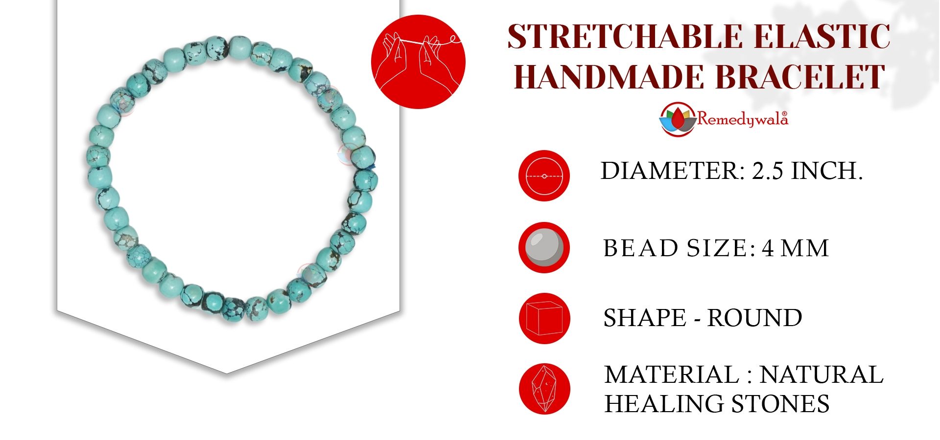 Firoza 4mm Bracelet