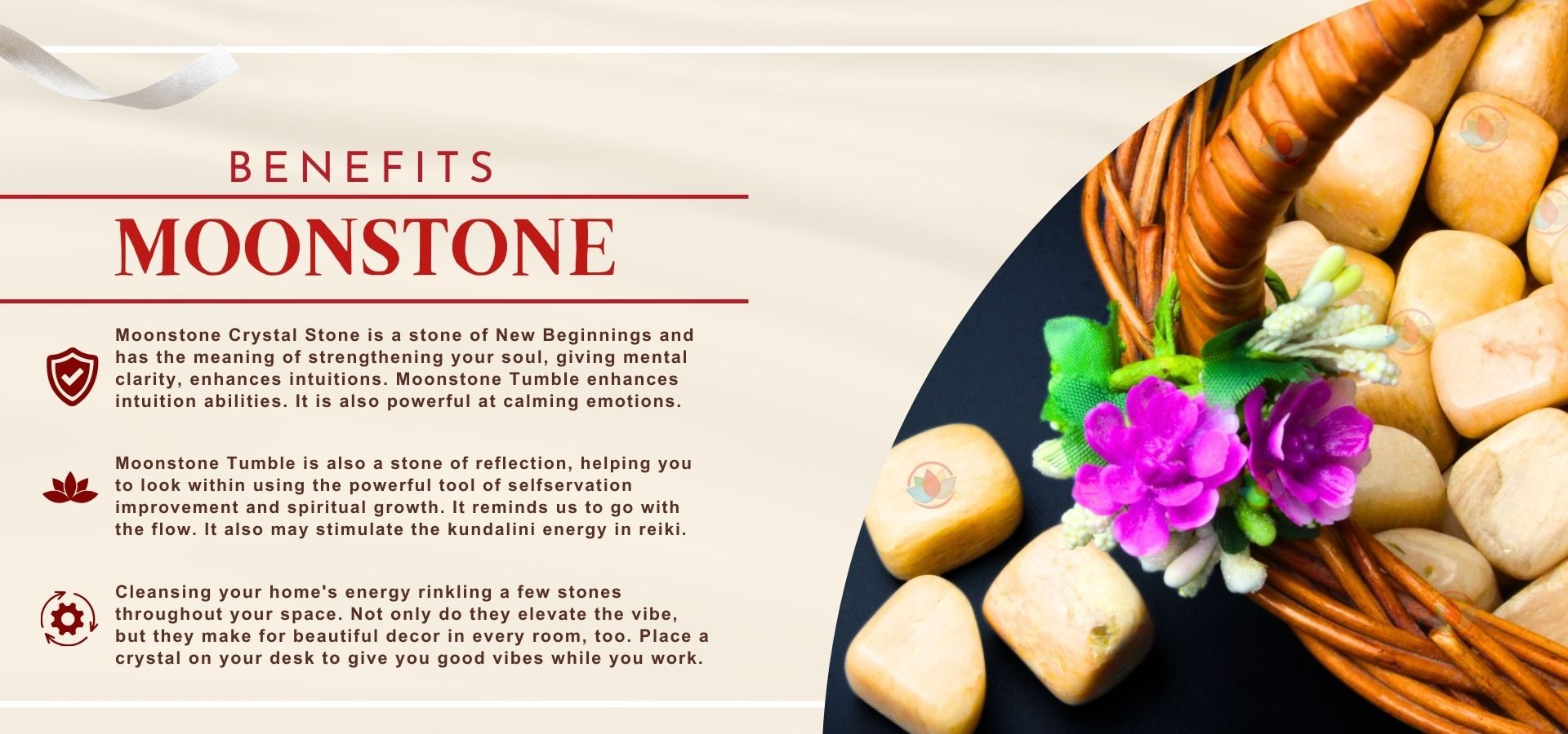 Moonstone Tumble Stone