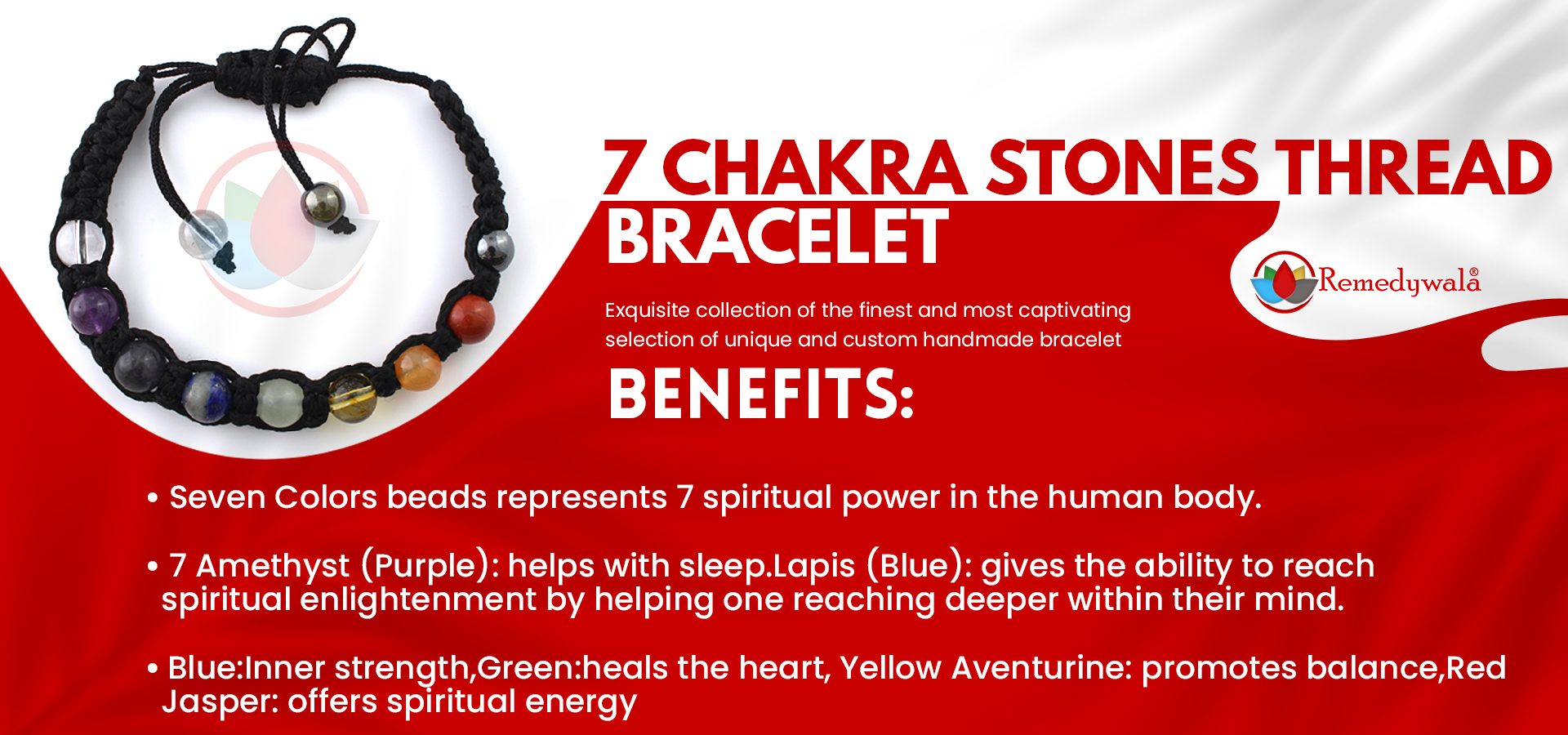 7 Chakra Stones Thread Bracelet