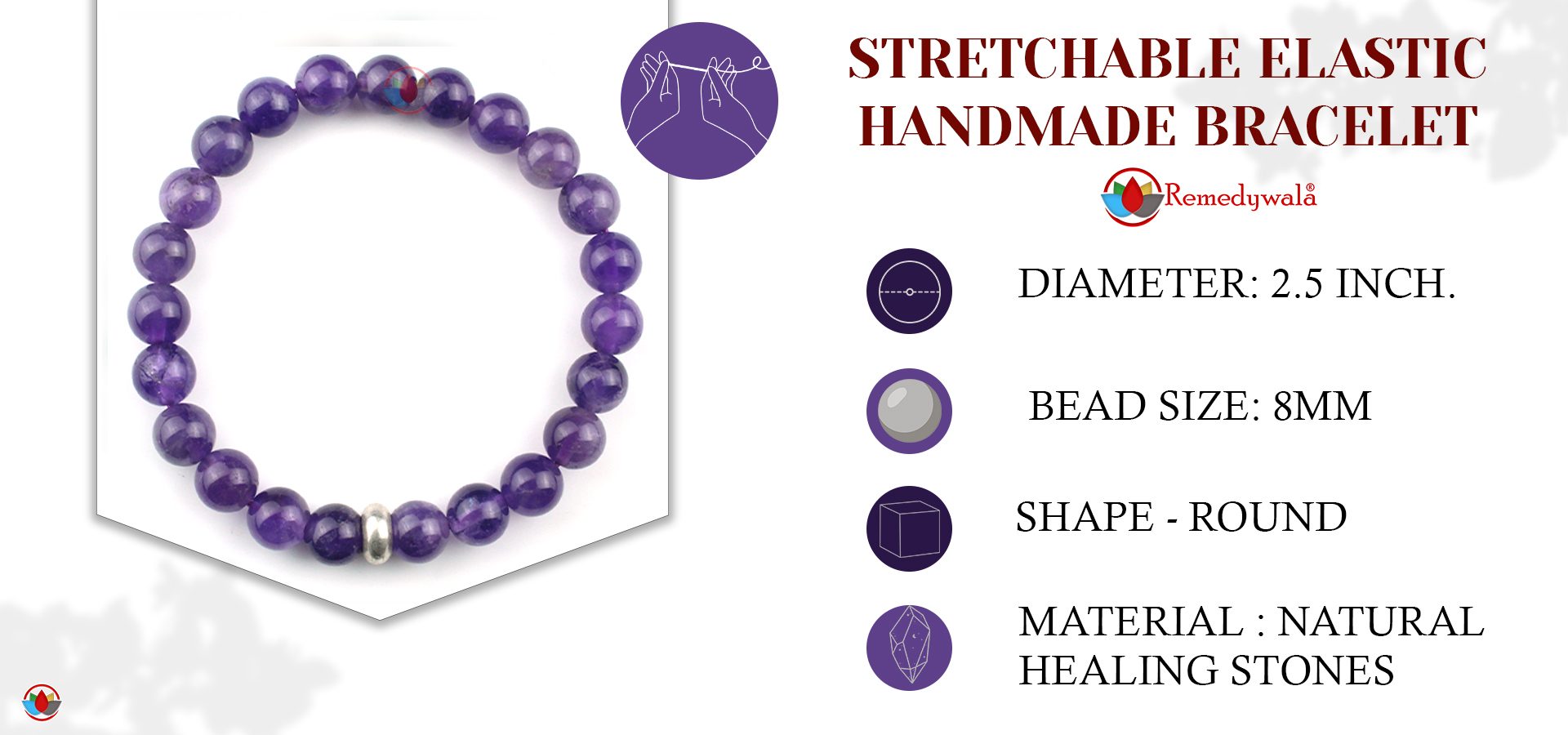 Amethyst with Ring Bracelet